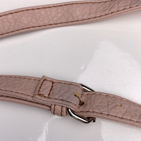 Preloved Nine West Textured Crossbody Adjustable Strap Bag Colour Shade of Peach - Picture 12 of 17